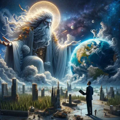 THE CREATOR CHECKS IN ON PLANET EARTH