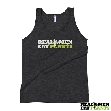Real Men Eat Plants Tank Top - Black