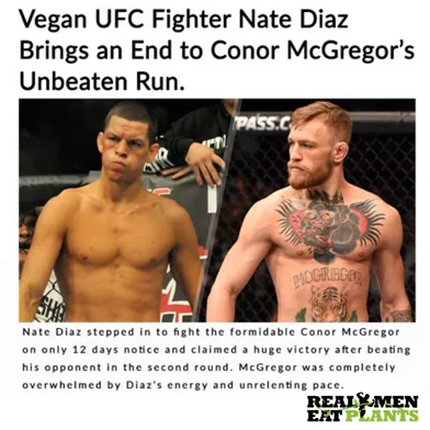 He is a UFC fighter... and a Vegan!