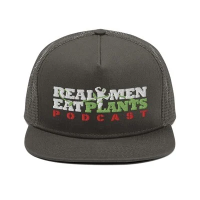 Real Men Eat Plants Podcast Mesh Back Snapback