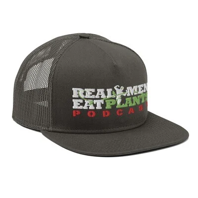 Real Men Eat Plants Podcast Mesh Back Snapback