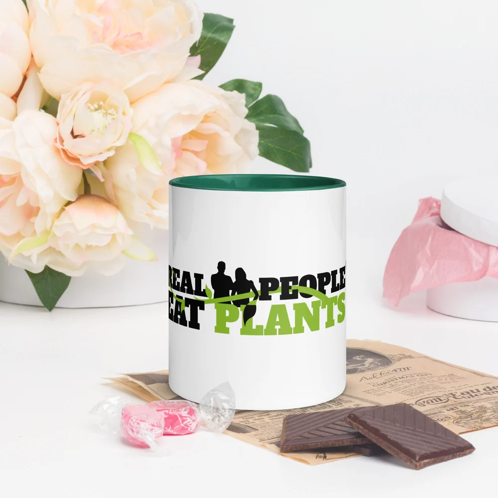 Real People Eat Plants Mug with Color Inside