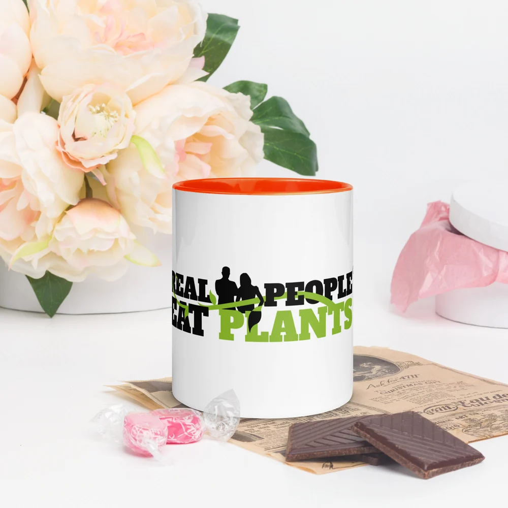 Real People Eat Plants Mug with Color Inside