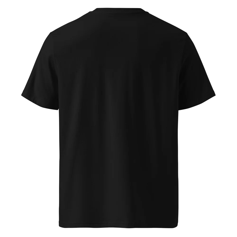 Unisex organic ribbed neck t-shirt