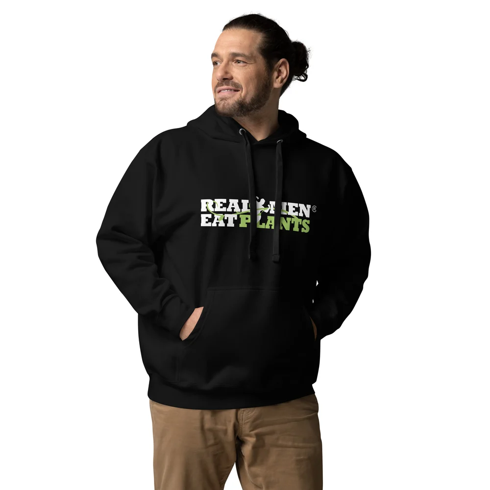 Unisex Real Men Eat Plants Hoodie