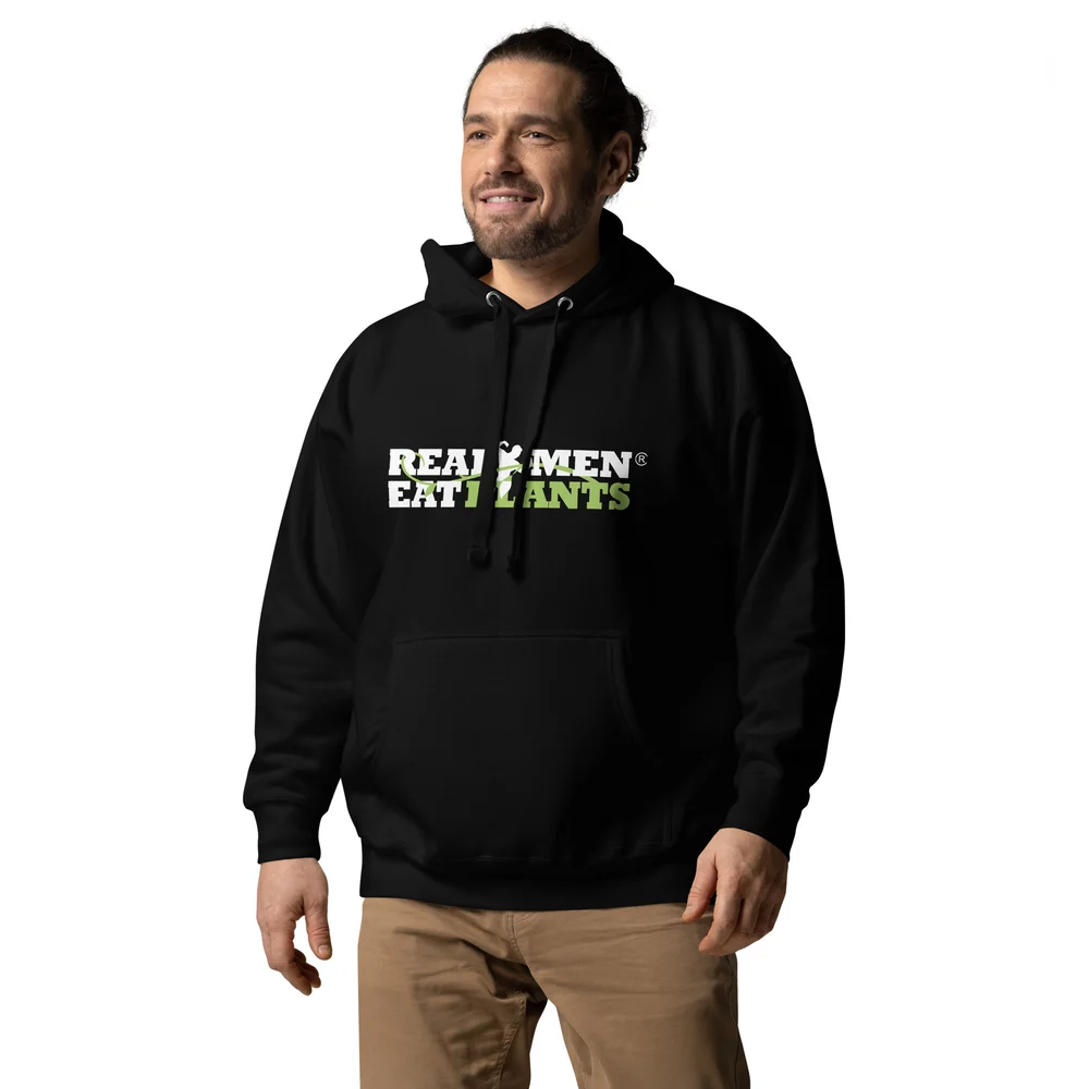 Unisex Real Men Eat Plants Hoodie